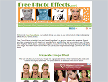 Tablet Screenshot of freephotoeffects.net